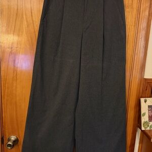 Banana Republic Factory Wide Leg Pants in Charcoal